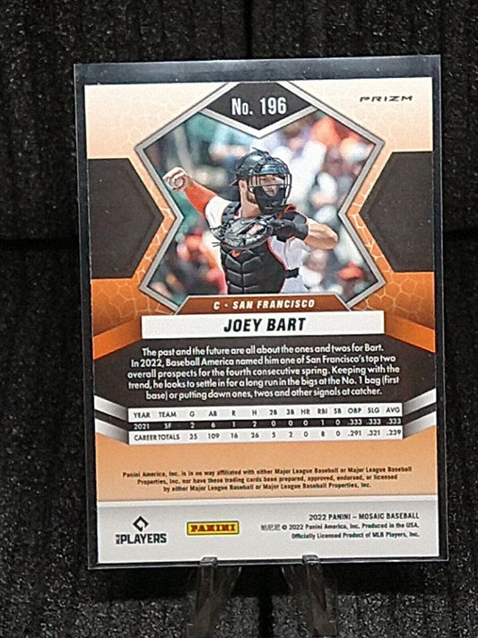 2022 Panini Mosaic Joey Bart Mosaic #196 San Francisco Giants