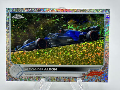 2022 Topps Chrome F1 #124 Alexander Albon Mini Diamonds Refractor 169/299