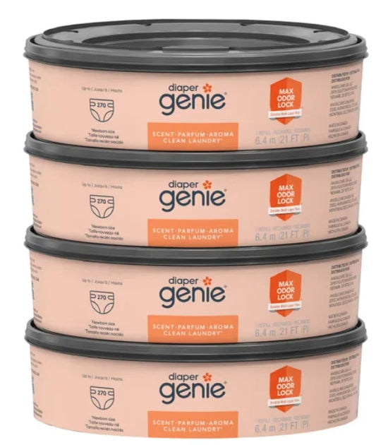 Diaper Genie Clean Laundry Scent Round Refill 4-pk 1080ct