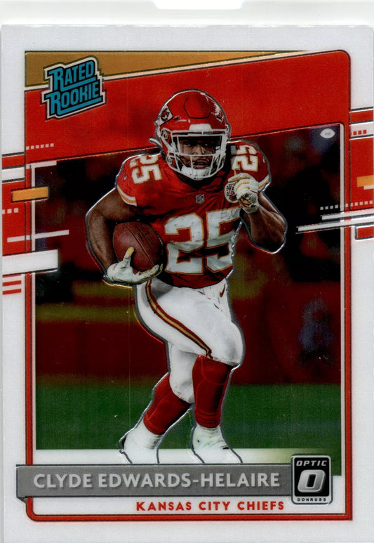 2020 Select Donruss Optic Holo Refractor #171 Clyde Edwards-Helaire