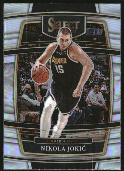 2021-22 Panini Select #82 Nikola Jokic Concourse Silver Prizm Denver Nuggets MVP