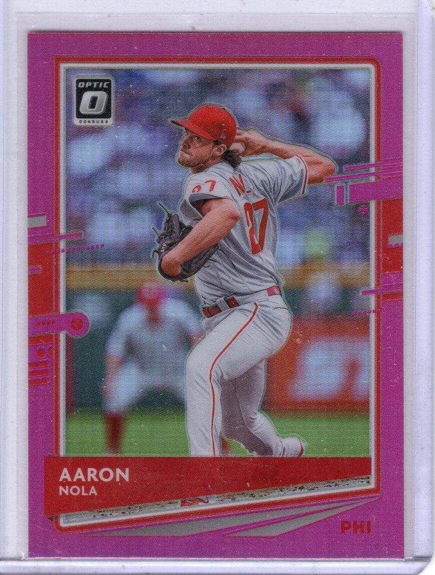 2020 Donruss #126 Aaron Nola Holo Purple Philadelphia Phillies