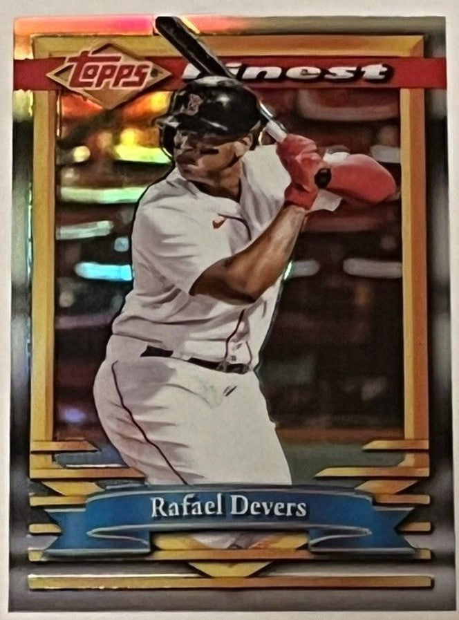 2021 Topps Finest Flashbacks Rafael Devers Refractor #102 Red Sox