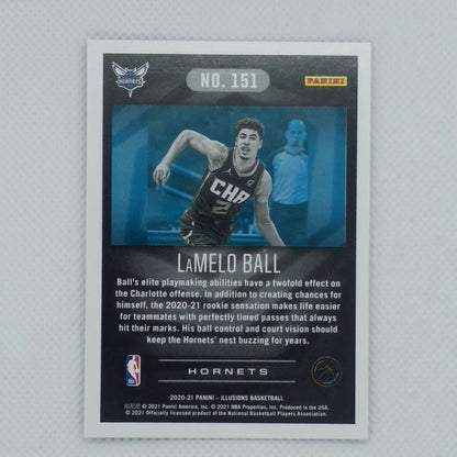 2020-21 Panini Illusions LAMELO BALL Rookie Card RC #151 Charlotte Hornets