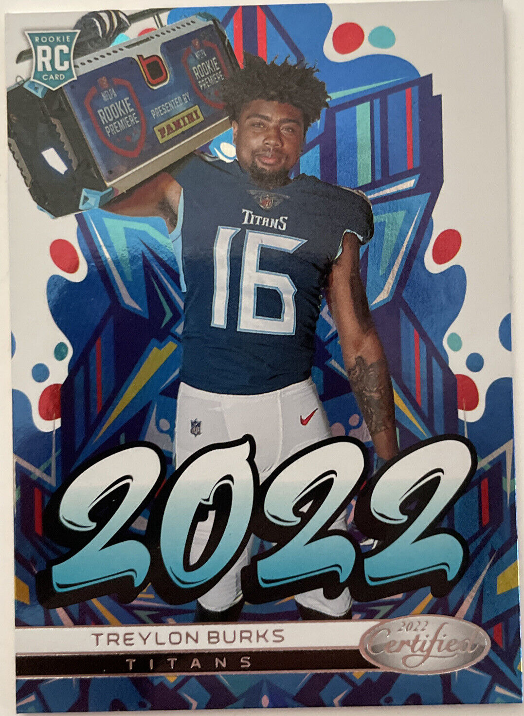 2022 Panini Certified Rookie Treylon Burks RC #2022-11 Tennessee Titans - walk-of-famesports
