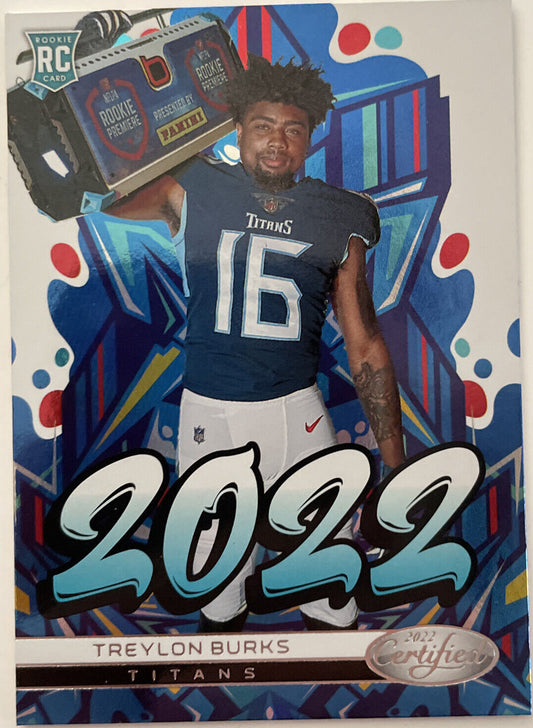 2022 Panini Certified Rookie Treylon Burks RC #2022-11 Tennessee Titans - walk-of-famesports