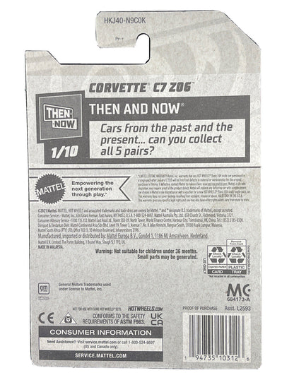 2023 Hot Wheels Corvette C7 Z06 (Gray) Then And Now 1/10, 193/250