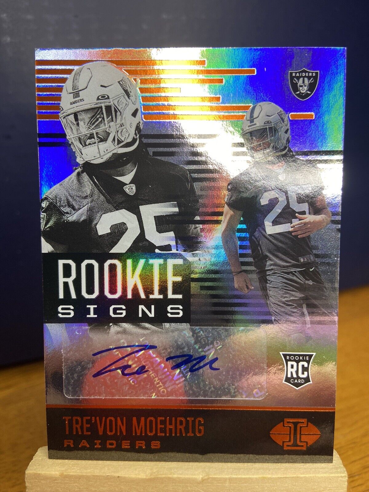 2021 Panini Illusions Trevon Moehrig Rookie Signs Auto #RS-TM Las Vegas Raiders