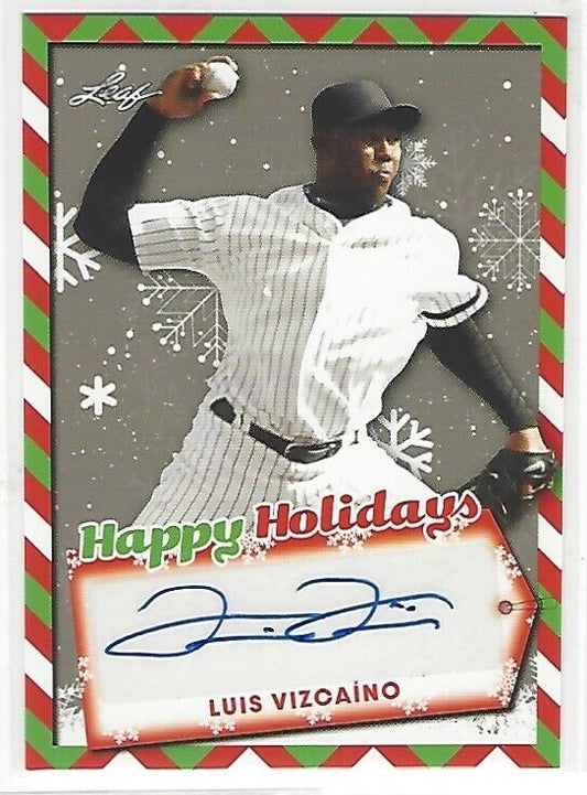 2022 Leaf Holiday Packs Happy Holidays Auto Luis Vizcaino #HH-LV1 Auto