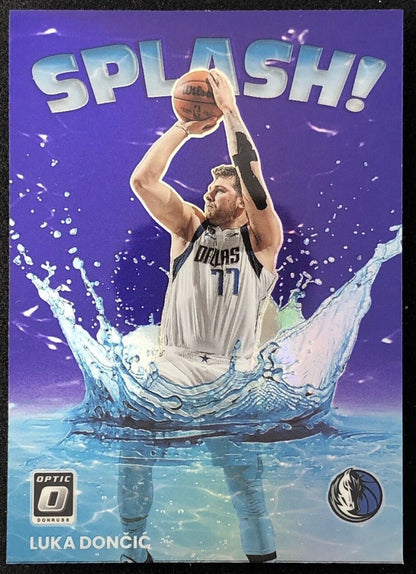 2022-23 Panini Donruss Optic Luka Doncic SPLASH! PURPLE PRIZM #11 Mavericks