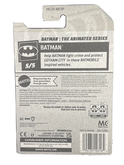 Hot Wheels Batman The Animated Series Batman 5/5 169/250 (Gold)