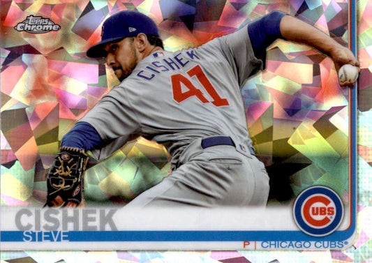 2019 Topps Chrome Sapphire Steve Cishek #645 Chicago Cubs
