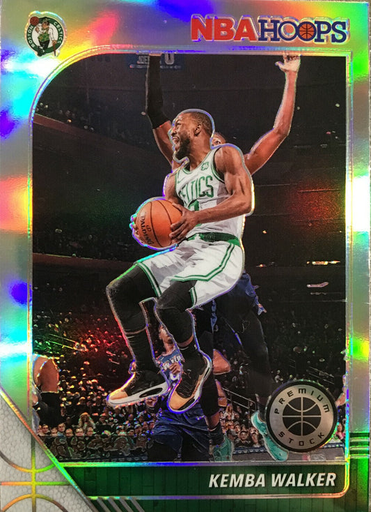 2019-20 Hoops Premium Stock Kemba Walker Silver Prizm #19 Boston Celtics