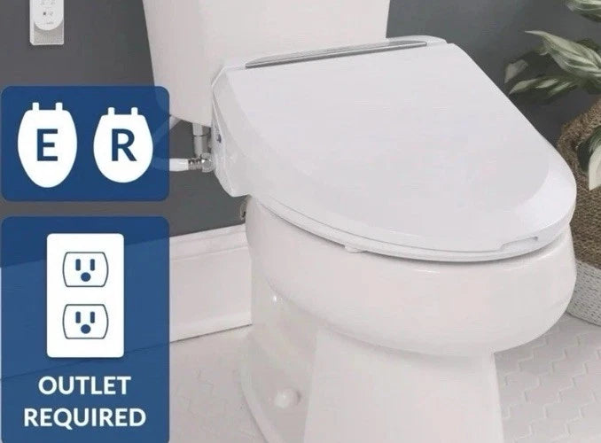 BioBidet USPA UB-6800U Elongated Adjustable Bidet Toilet Seat, BNIB, Heated Dry - New Open Box