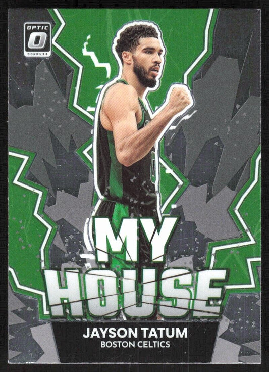 2022-23 Donruss Optic Jayson Tatum My House Green Shock #17 Boston Celtics - walk-of-famesports