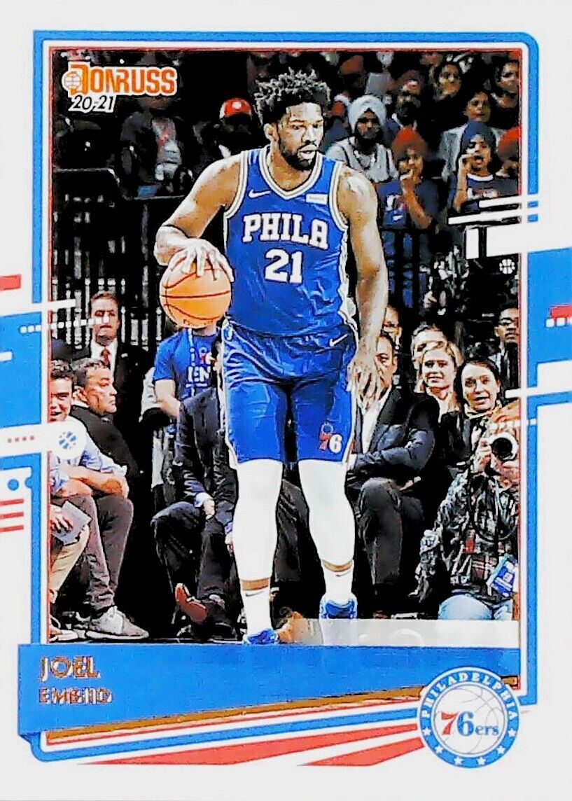 2020 Donruss # 71 Joel Embiid Philadelphia 76ers