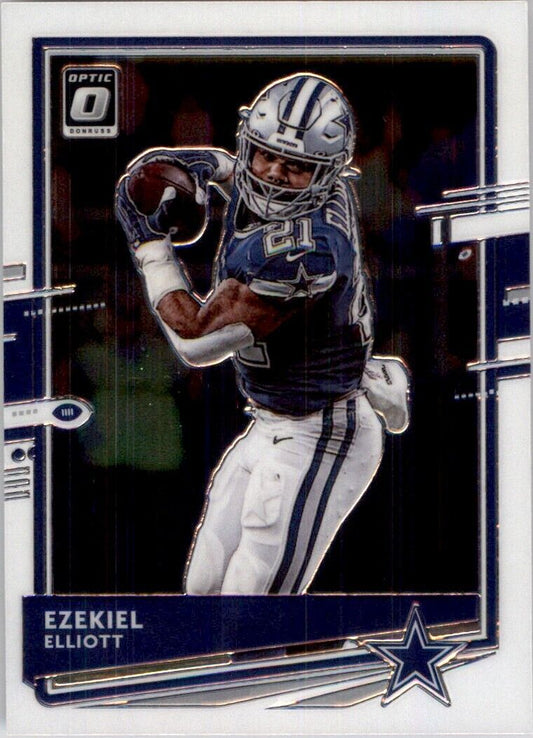 2021 Panini Donruss Optic Ezekiel Elliott Dallas Cowboys 30