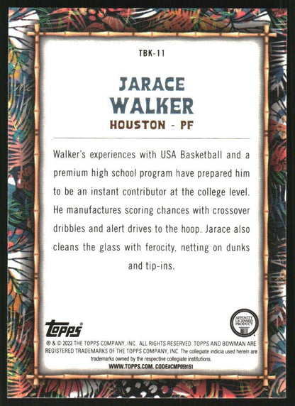 2020 Bowman Chrome University Big Kahuna Jarace Walker #TBK-11 Houston