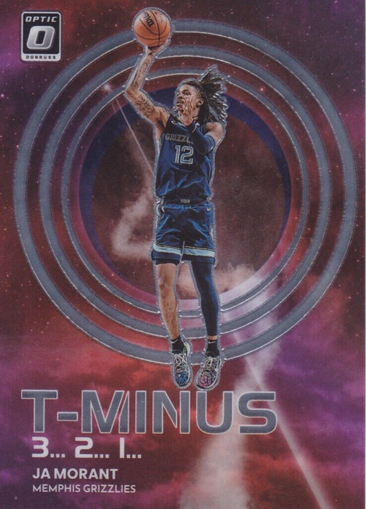 2022-23 Panini Donruss Optic T-Minus Insert Purple Prizm #9 - Ja Morant