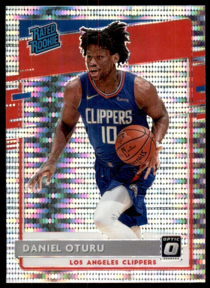 2020-21 Donruss Optic Fanatics Rated Rookies Daniel Oturu #183 Los Angeles Clippers