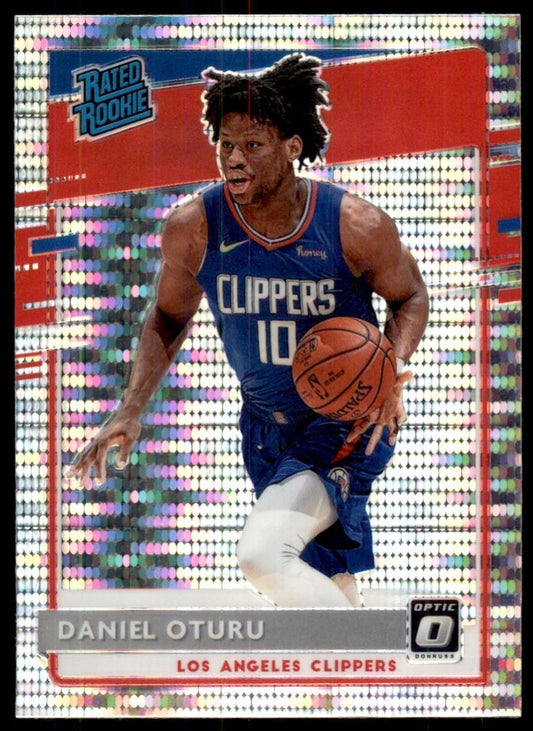 2020-21 Donruss Optic Fanatics Rated Rookies Daniel Oturu #183 Los Angeles Clippers