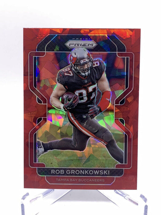 2021 Panini Prizm Red Cracked Ice Rob Gronkowski #293 Tampa Bay Buccaneers