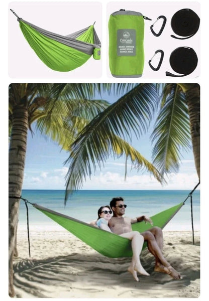 Cascade Mountain Tech Oasis 2-Person Travel Hammock, Green (Open Box)