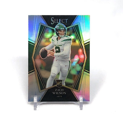 2021 Select Zach Wilson Premier Level Silver Prizm Rookie RC #144 Jets
