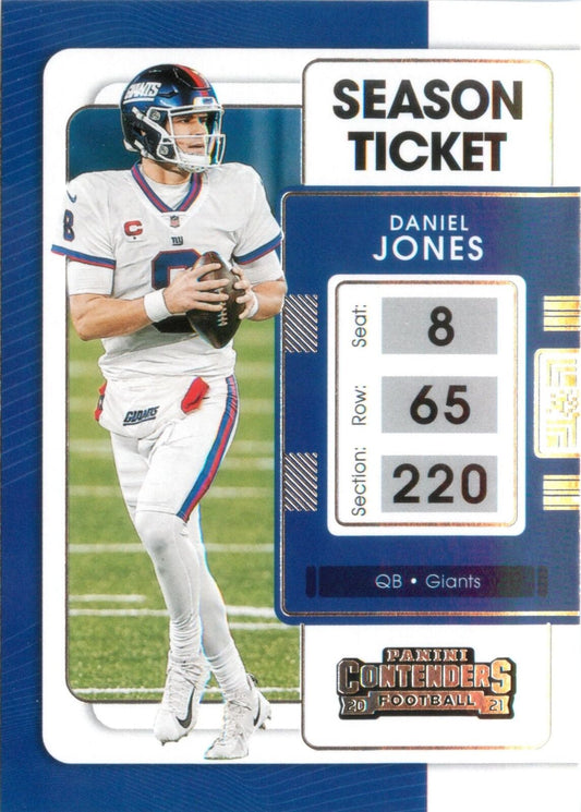 2021 Panini Contenders Season Ticket Daniel Jones #73 New York Giants