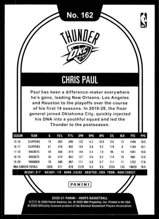 2020 Panini Chris Paul #162 NBA Hoops