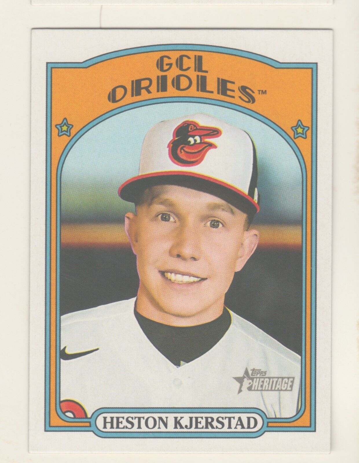 2021 Topps Heritage Heston Kjerstad #7 Baltimore Orioles
