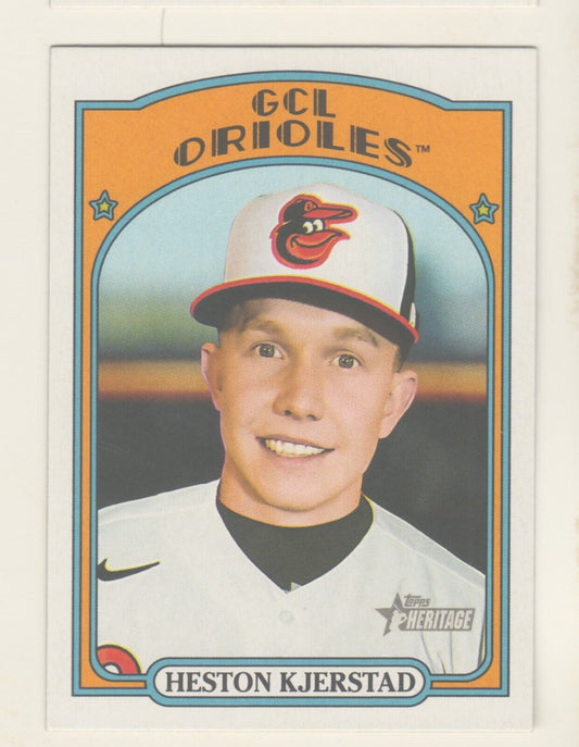 2021 Topps Heritage Heston Kjerstad #7 Baltimore Orioles