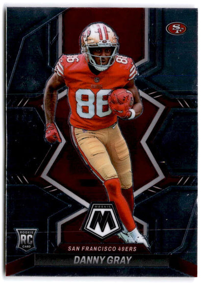 2022 Panini Mosaic Rookie Danny Gray RC #338 San Francisco 49ers