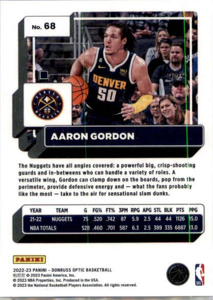 2022-23 Donruss Optic Aaron Gordon #68 Denver Nuggets - walk-of-famesports