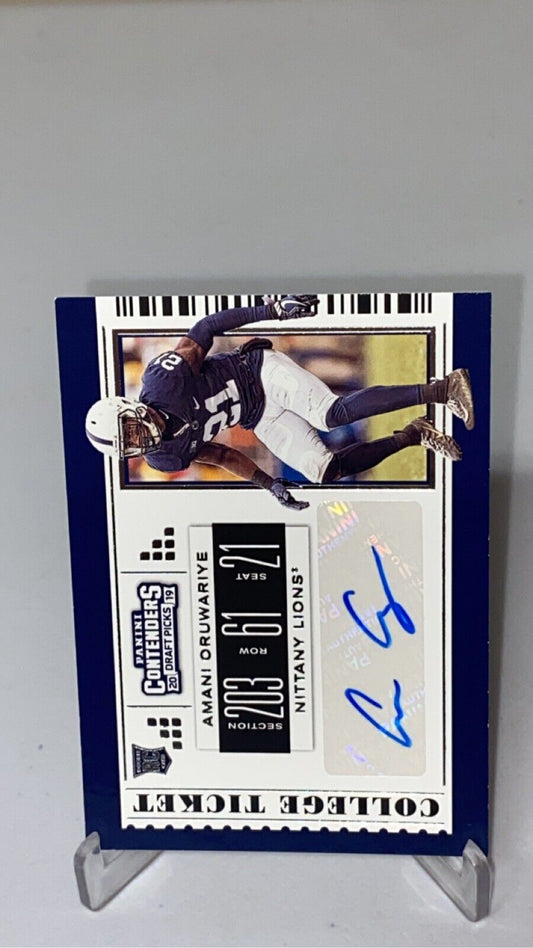 2019 Panini Contenders Draft Picks College Ticket Amani Oruwariye RC AUTO #187