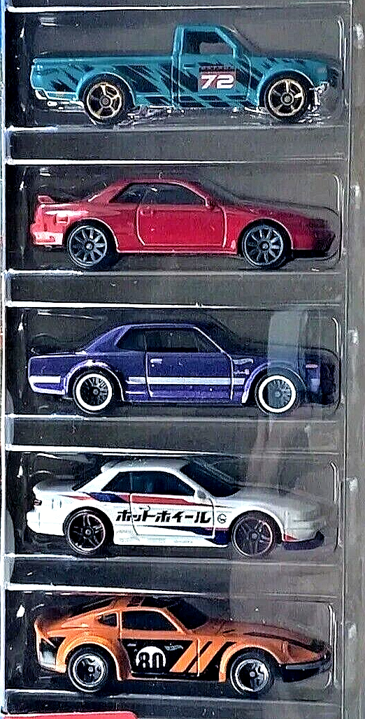 Hot Wheels Nissan 5 pack