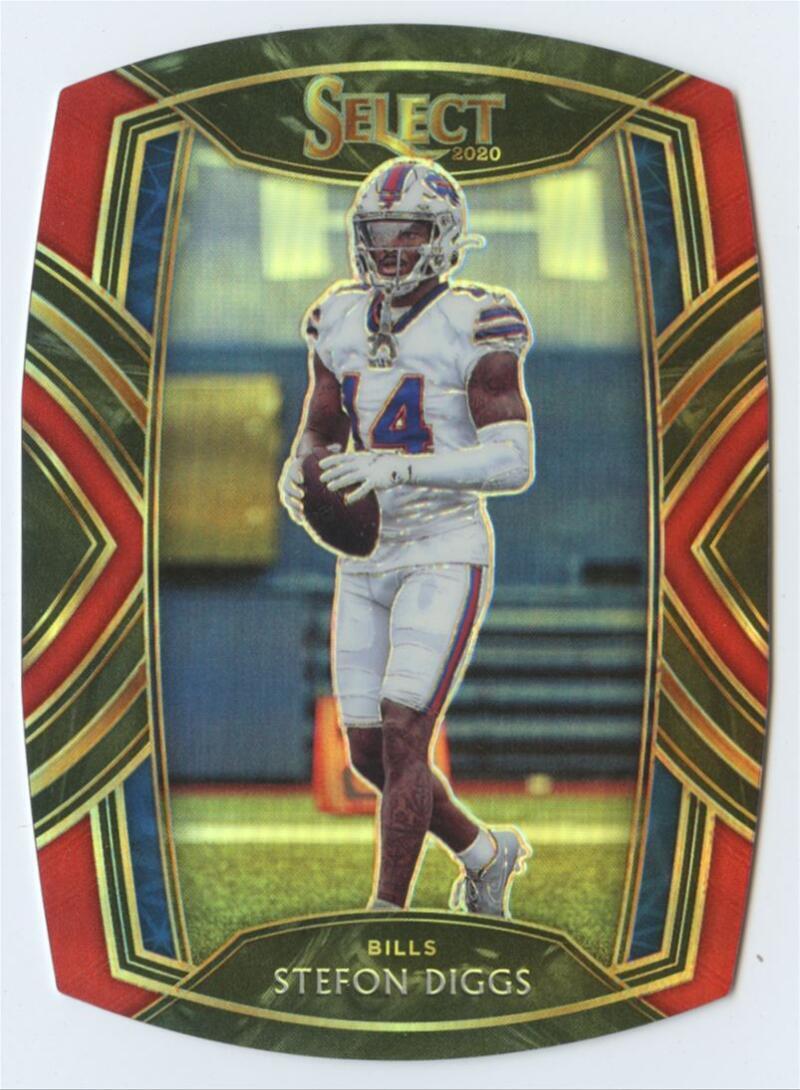 2020 Panini Select Stefon Diggs Red Die-Cut Prizm #242 Buffalo Bills