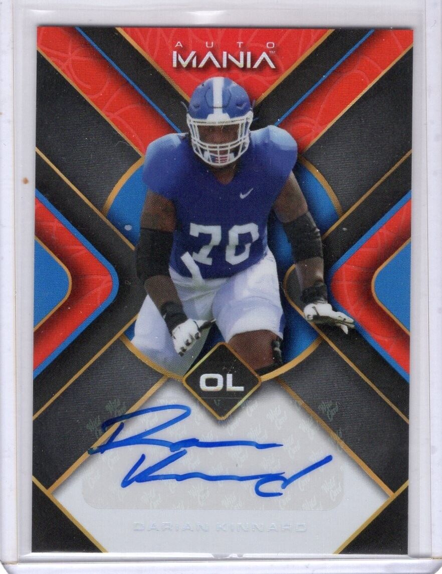 2022 Wild Card Auto Mania Darian Kinnard Auto