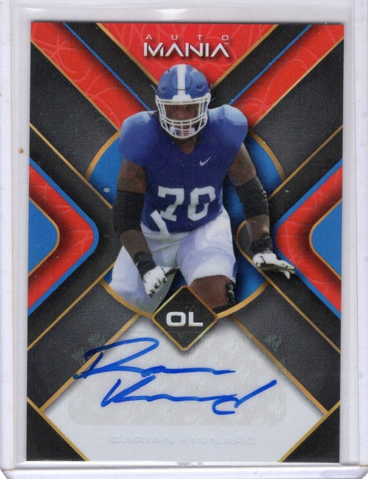 2022 Wild Card Auto Mania Darian Kinnard Auto