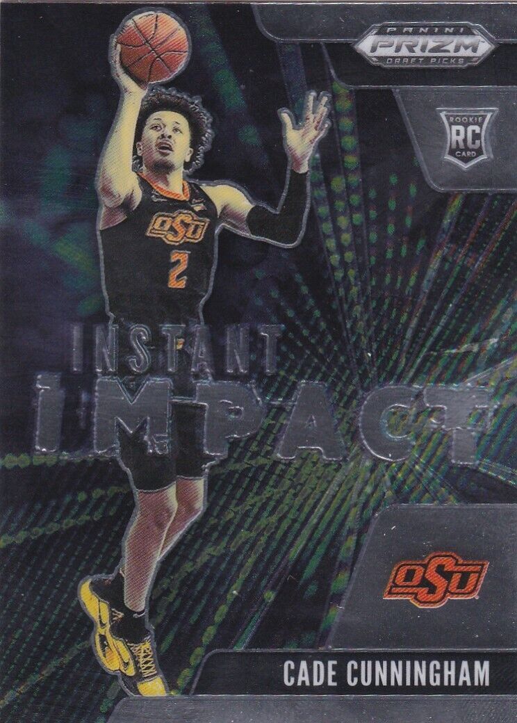 2021 Panini Prizm Instant Impact Cade Cunningham Rookie #1 Oklahoma State Cowboys