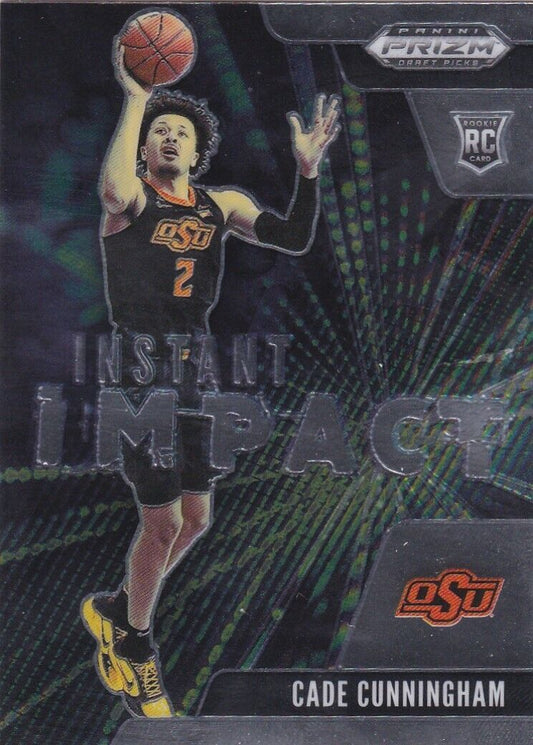 2021 Panini Prizm Instant Impact Cade Cunningham Rookie #1 Oklahoma State Cowboys