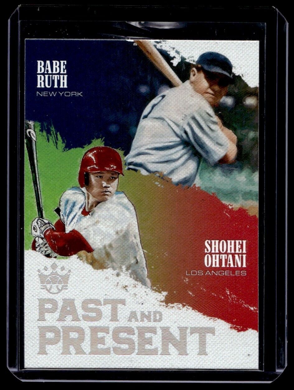 2018 Panini Diamond Kings Past and Present Babe Ruth Shohei Ohtani #PP10