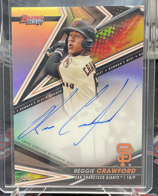 2022 Bowman's Best Auto Reggie Crawford #B22-RC San Francisco Giants