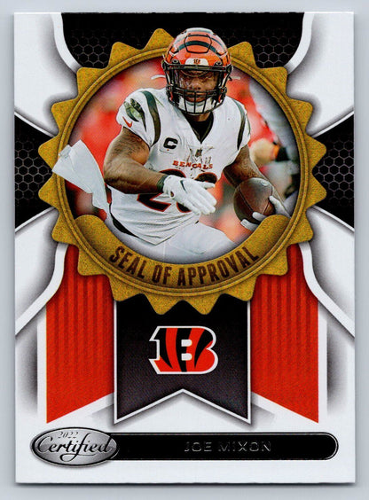 2022 Panini Certified Seal of Approval #SA-2 Joe Mixon Cincinnati Bengals - walk-of-famesports