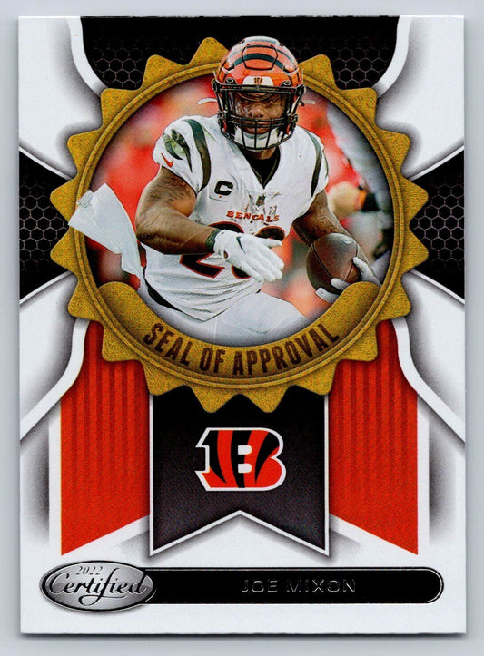 2022 Panini Certified Seal of Approval #SA-2 Joe Mixon Cincinnati Bengals - walk-of-famesports