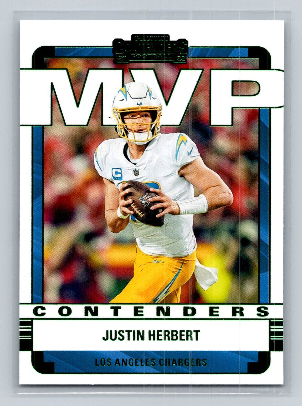 2022 Panini Contenders MVP Contenders #MVP-JHE Justin Herbert Chargers