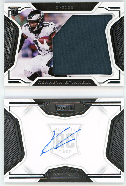 2021 Panini Playbook /299 Kenneth Gainwell #217 RPA Rookie Patch Auto RC