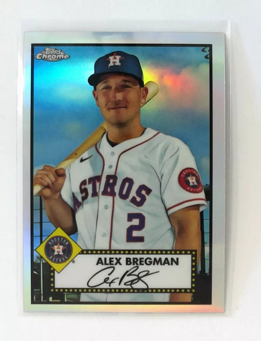2021 Topps Chrome Platinum Anniversary Refractor #167 - Alex Bregman - Houston Astros