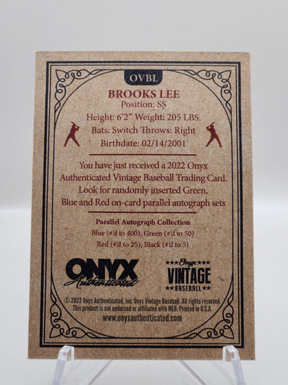 2022 Onyx Vintage Extended Brooks Lee Minnesota Twins #OVBL