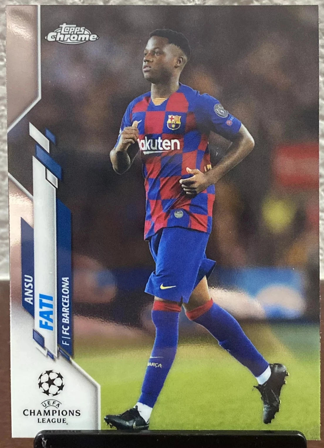 2020 Topps Chrome Refractor UEFA Champions Leagues Ansu Fati #45